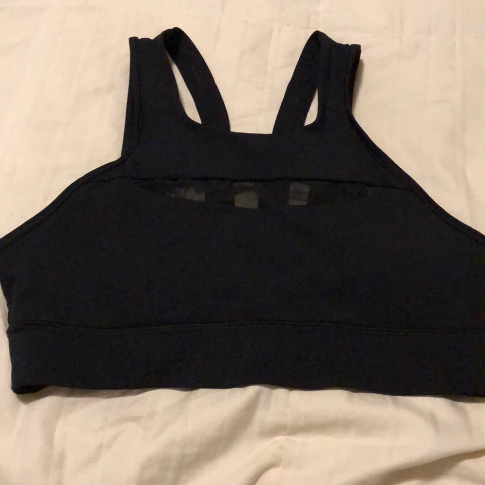 Lululemon run the day black bra